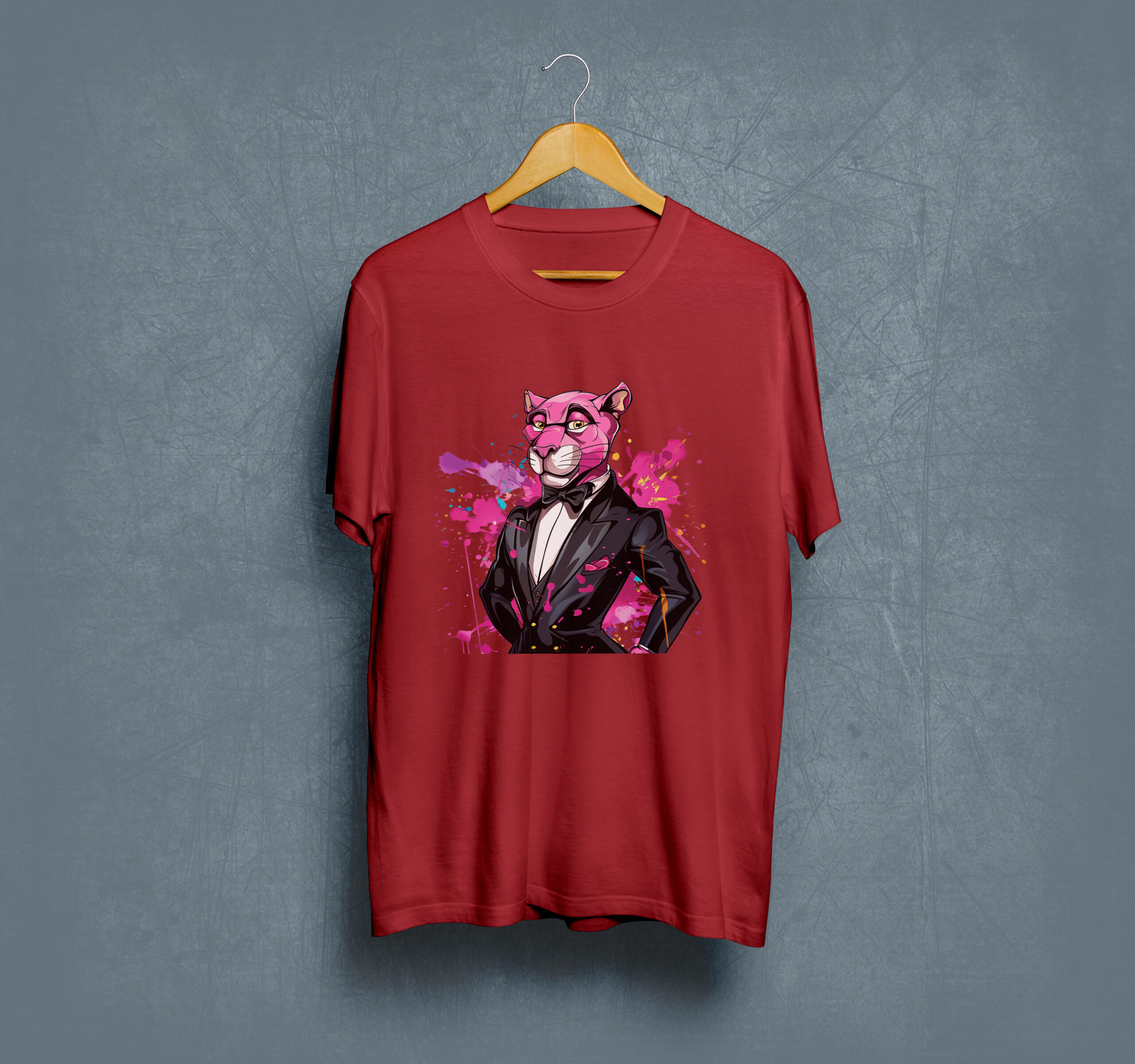 Camiseta Morado Pink pather S- M- L -XL